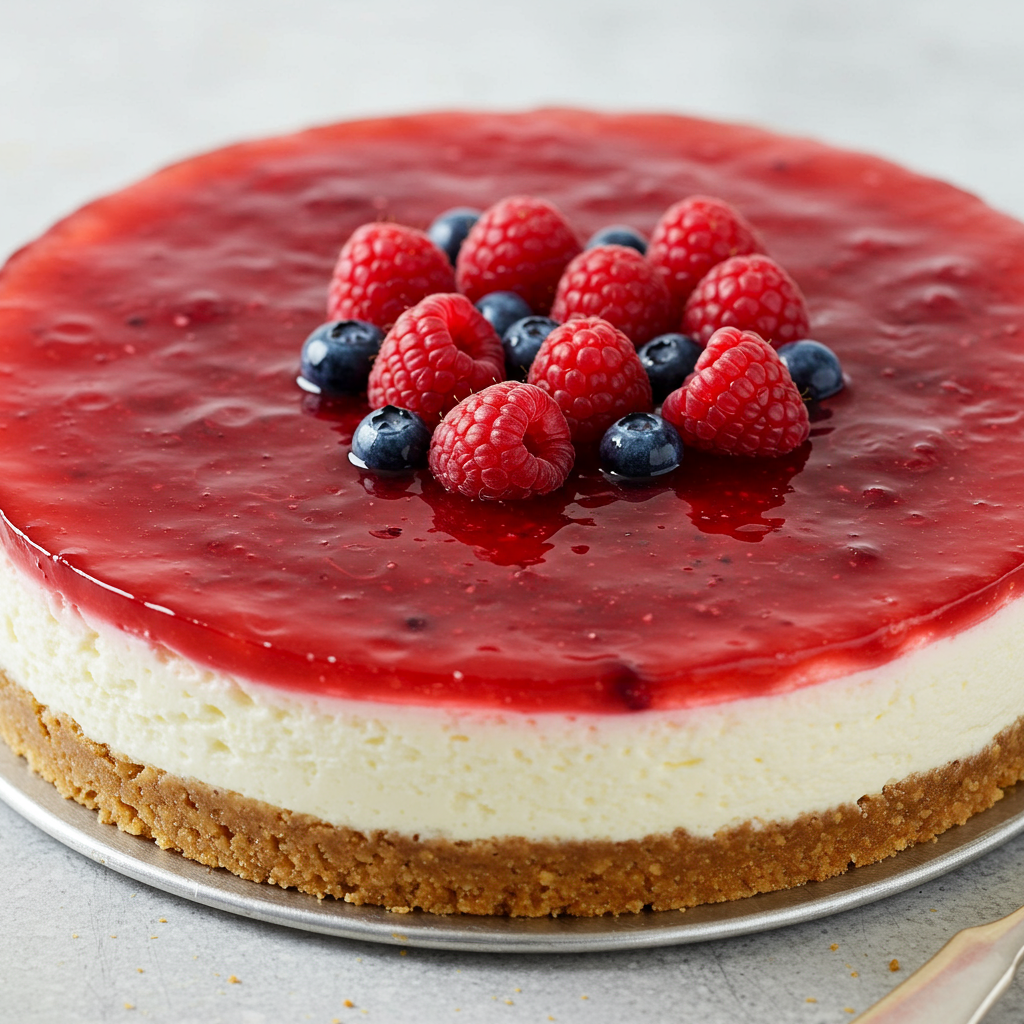 4. Tarta de Queso sin Horno con Frutos Rojos