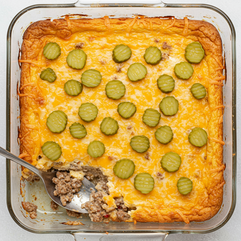 6. Cazuela de hamburguesa con queso baja en carbohidratos (apta para dietas cetogénicas)