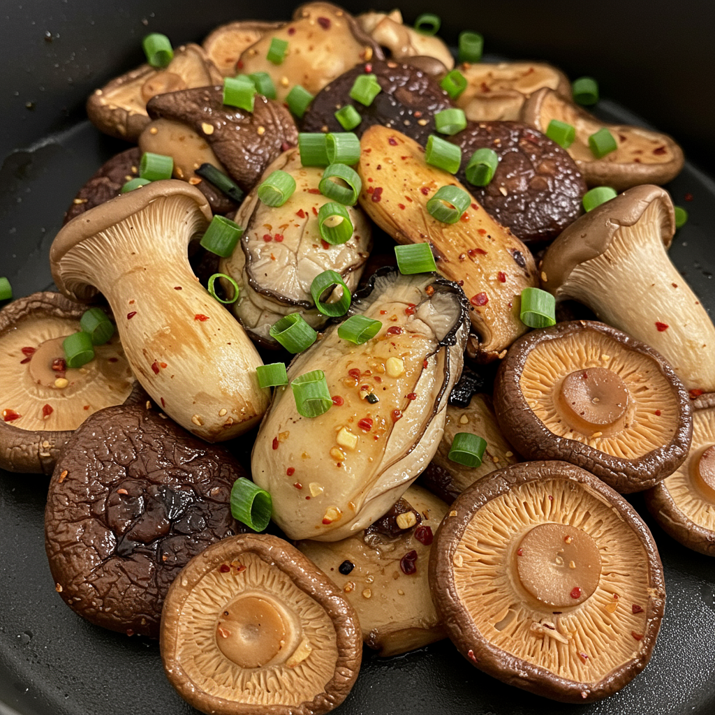 7. Mezcla de champiñones a la barbacoa coreana