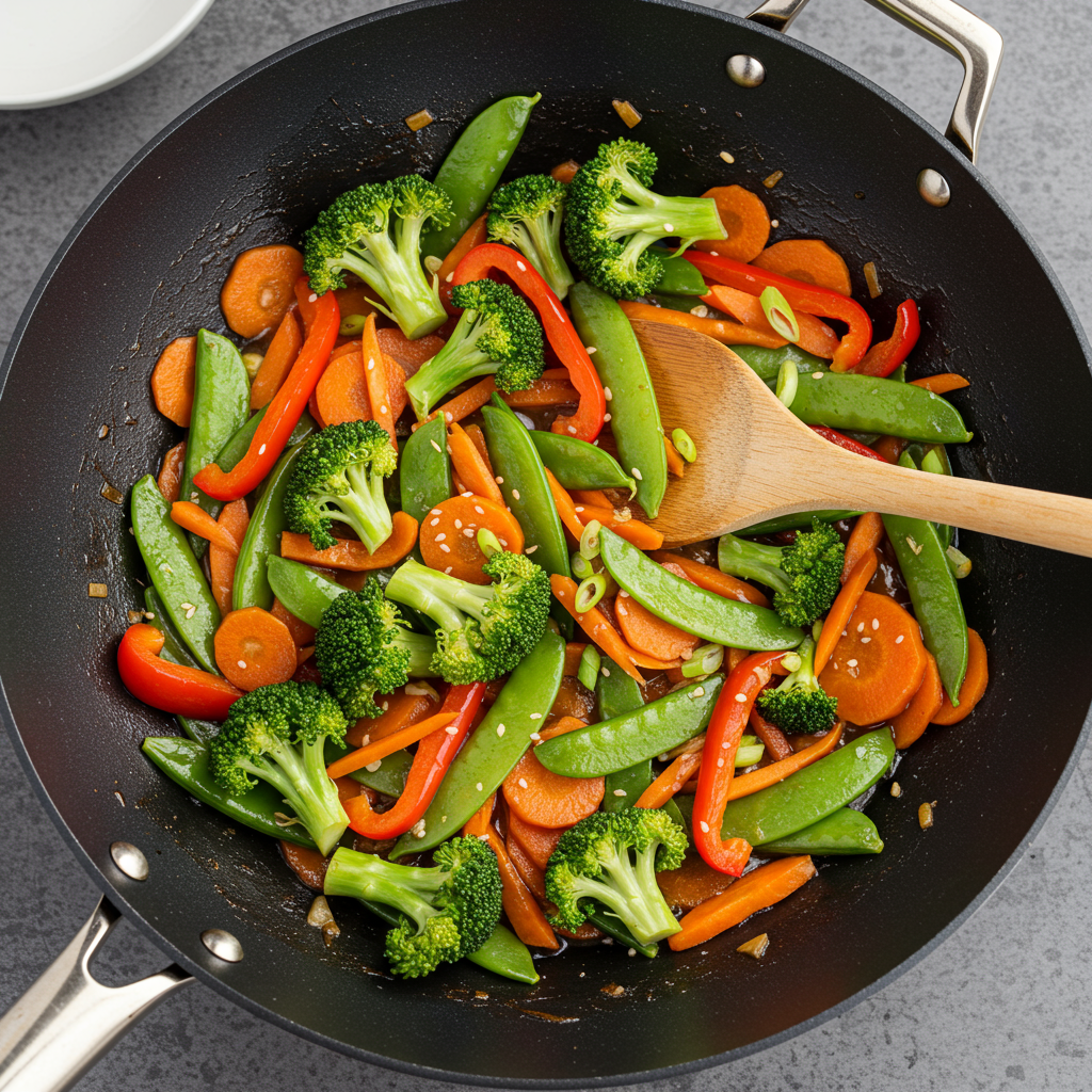 11. Salteado de verduras chino: rápido y crujiente