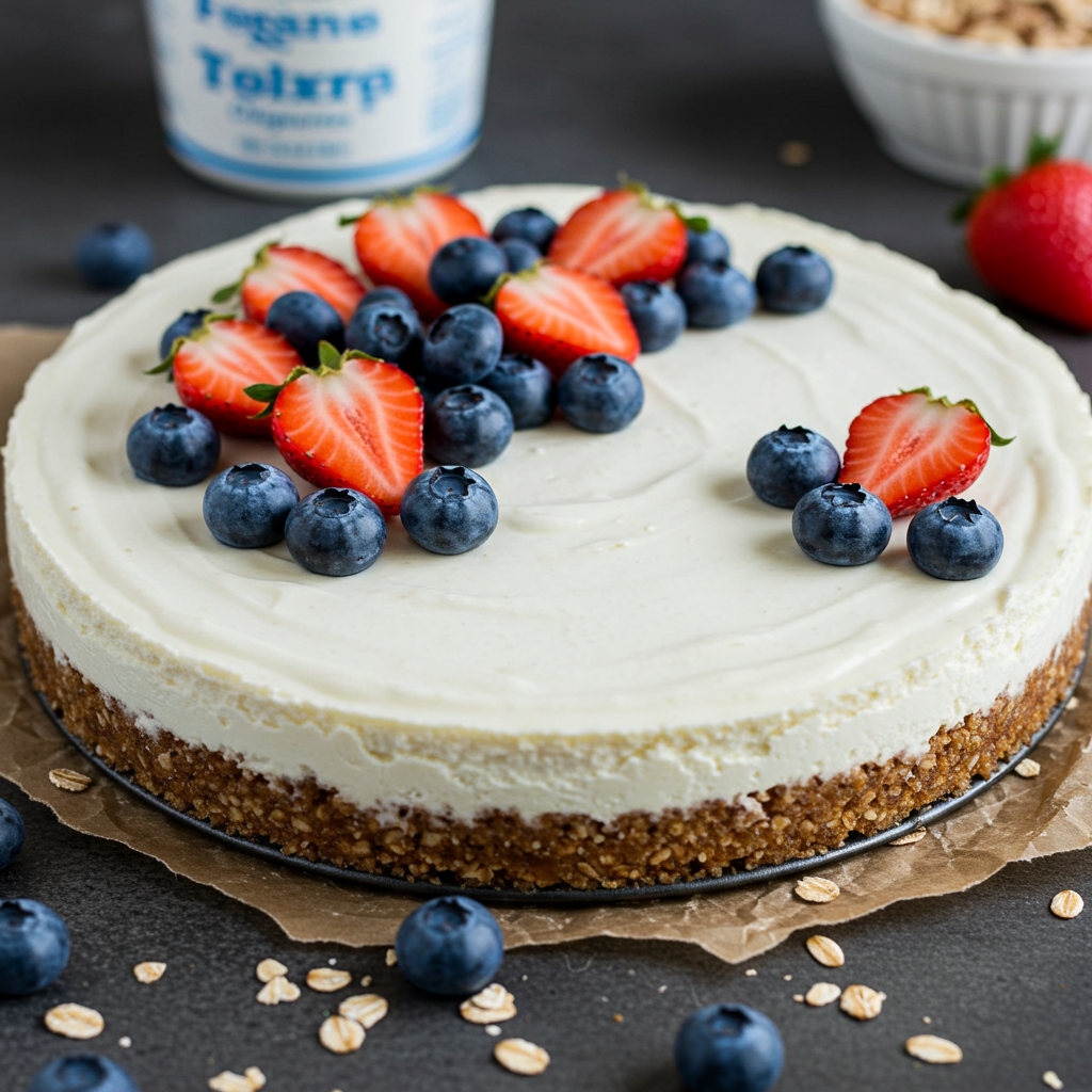 10. Tarta de Queso “Saludable” con Yogur Griego
