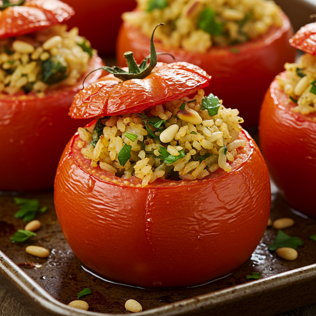 13. Tomates rellenos griegos