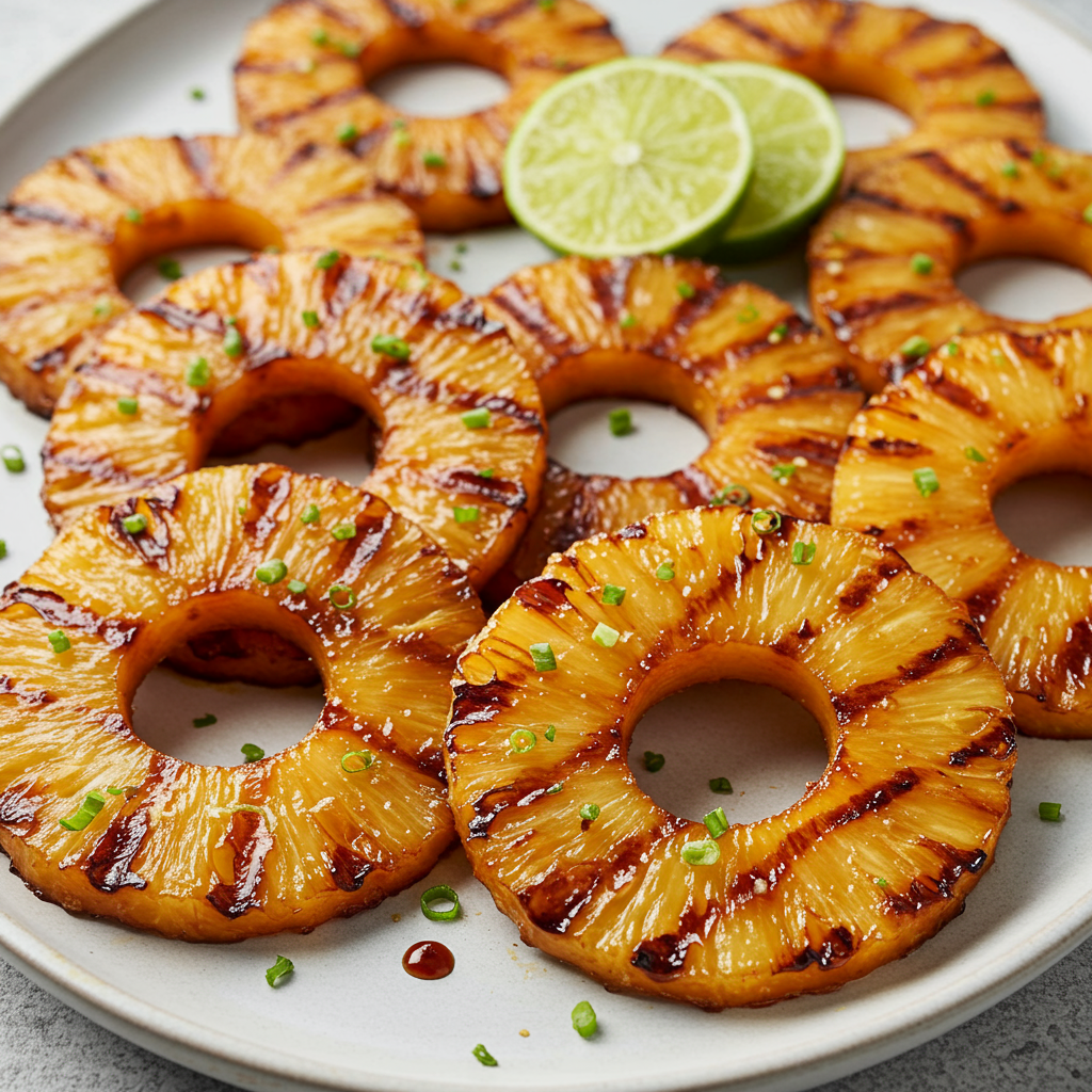 16. Piña a la barbacoa coreana