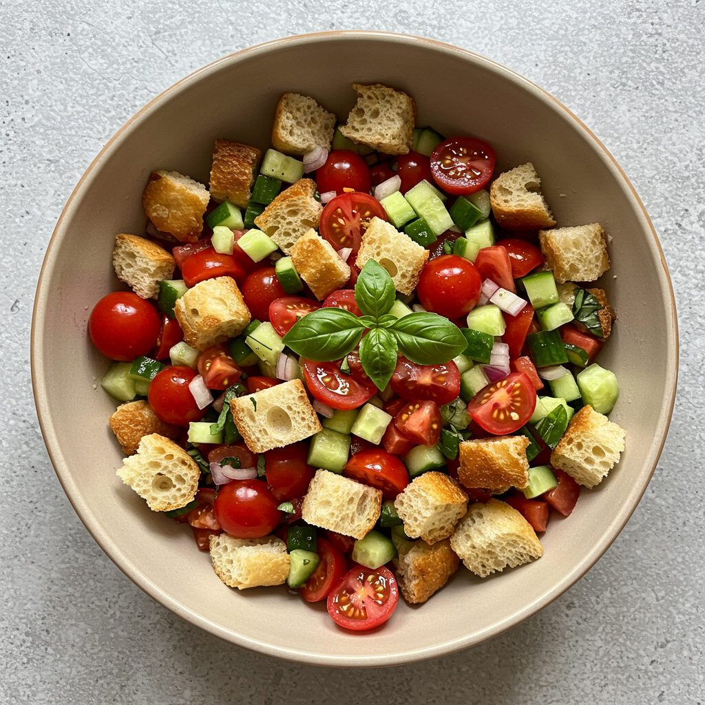 3. Ensalada italiana de pan Panzanella