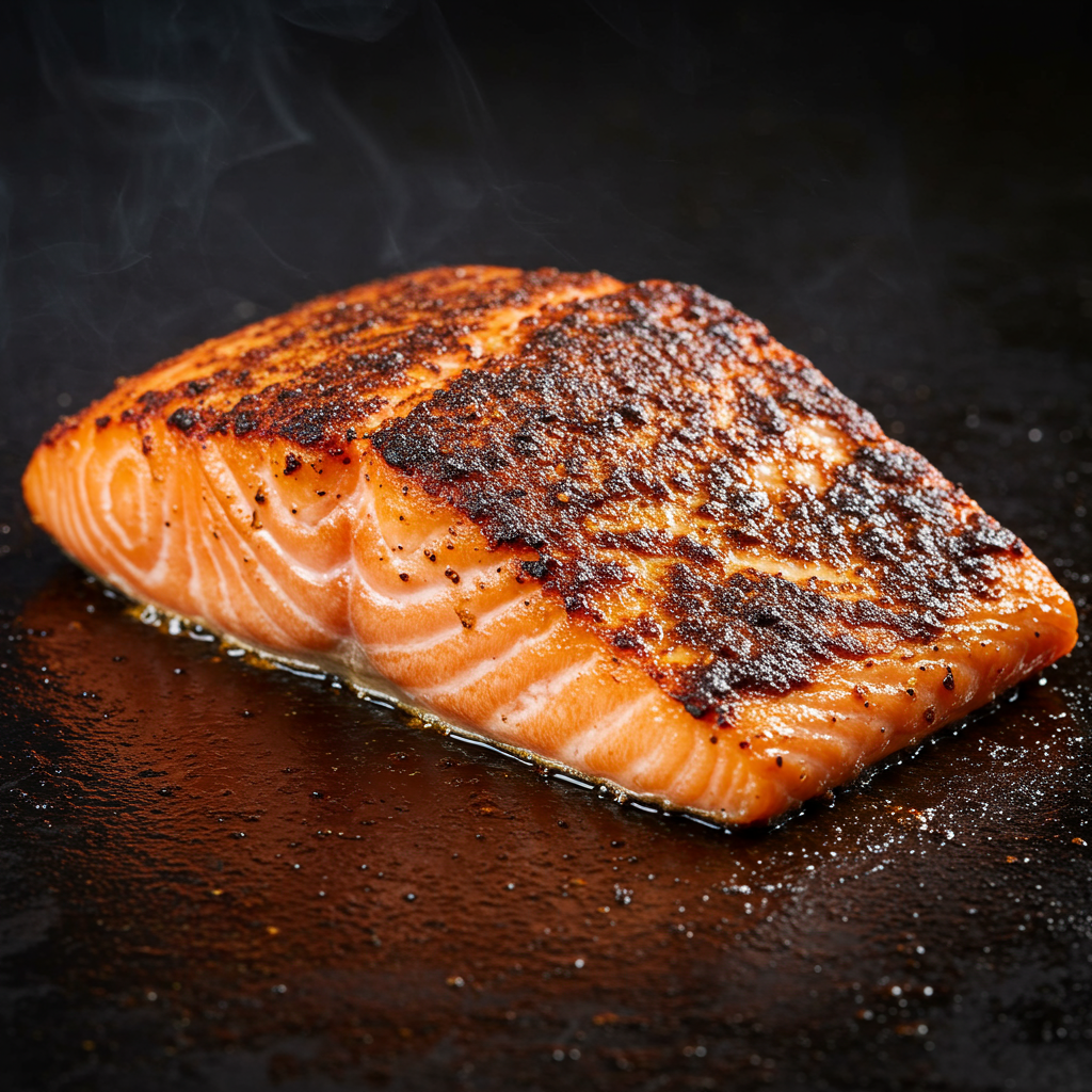 3. Salmón cajún ennegrecido