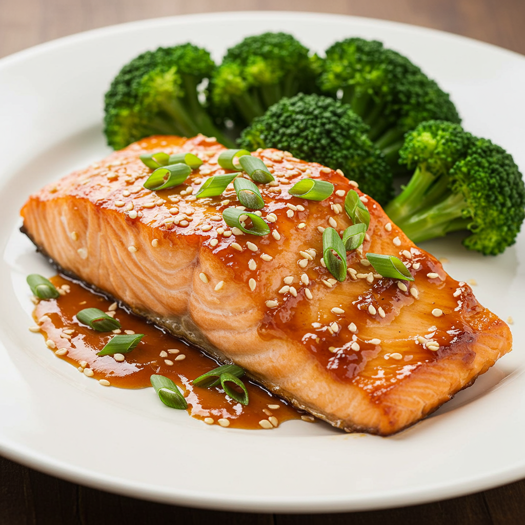 6. Salmón glaseado con miso japonés: un paraíso umami