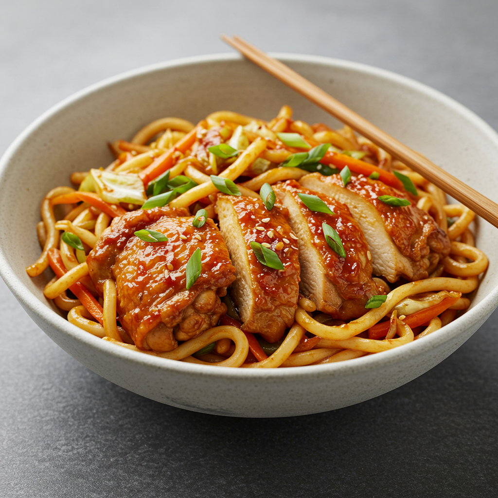 7. Salteado De Pollo Gochujang Coreano