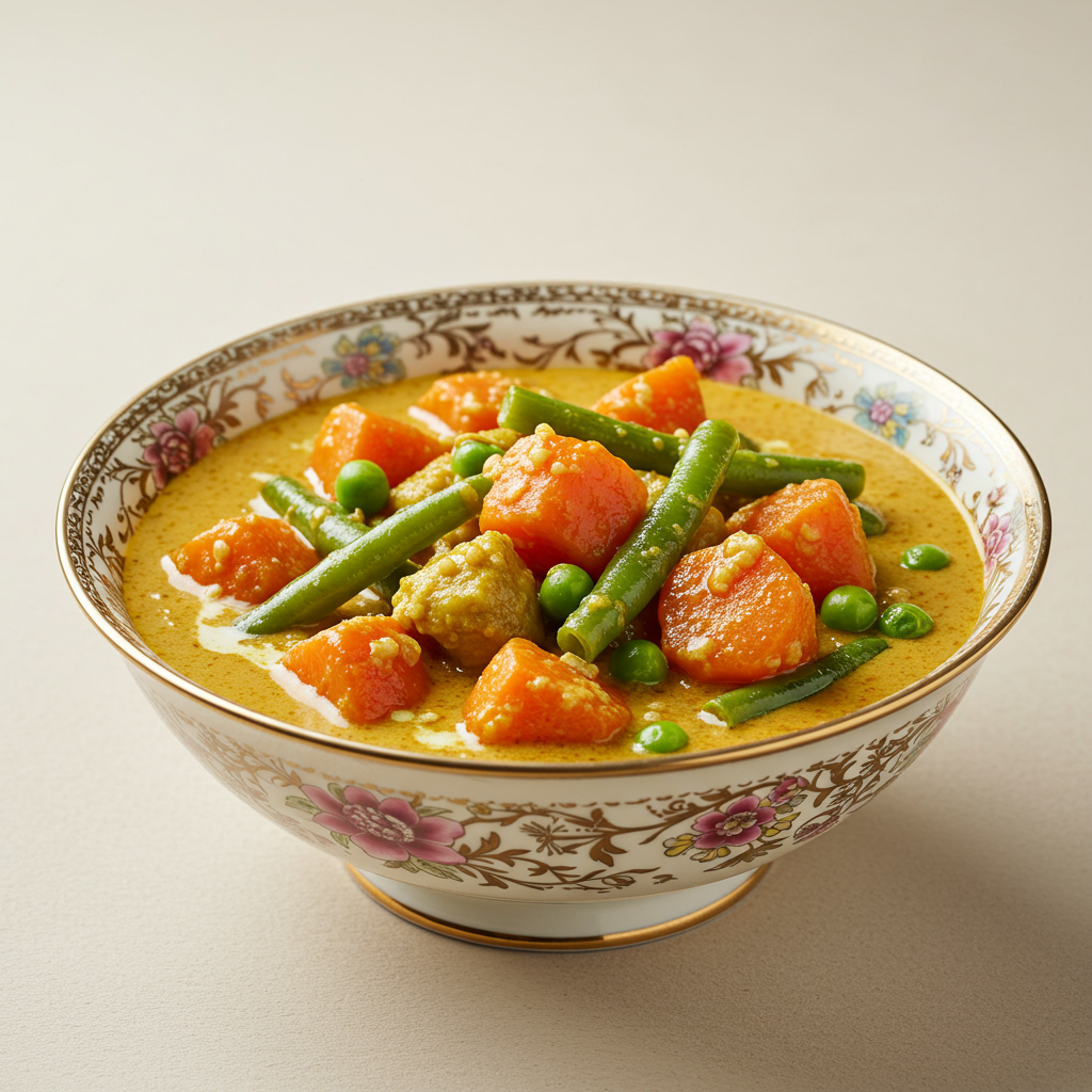 7. Korma de verduras (curry cremoso del norte de la India)