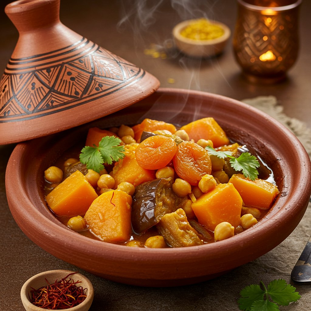 7. Tajín de verduras marroquí: exótico y satisfactorio