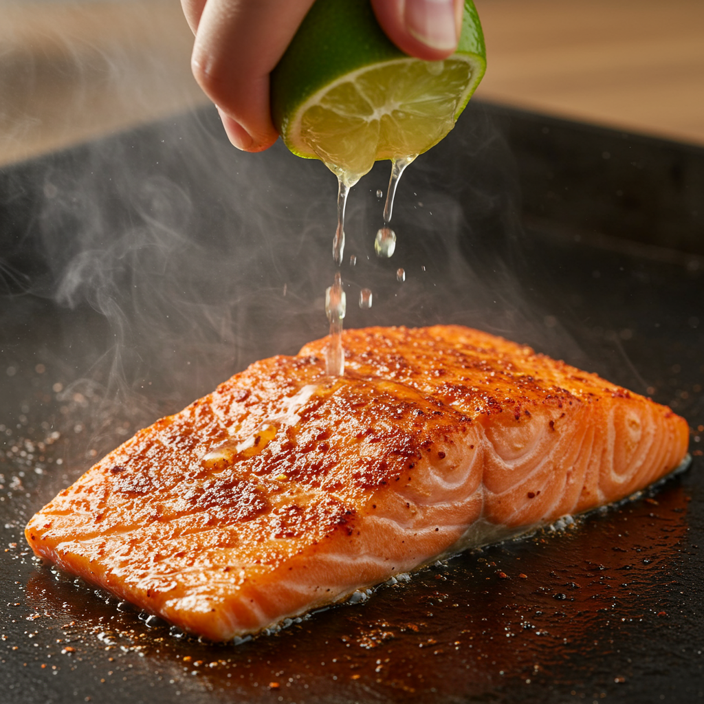 9. Salmón ahumado con chipotle y lima