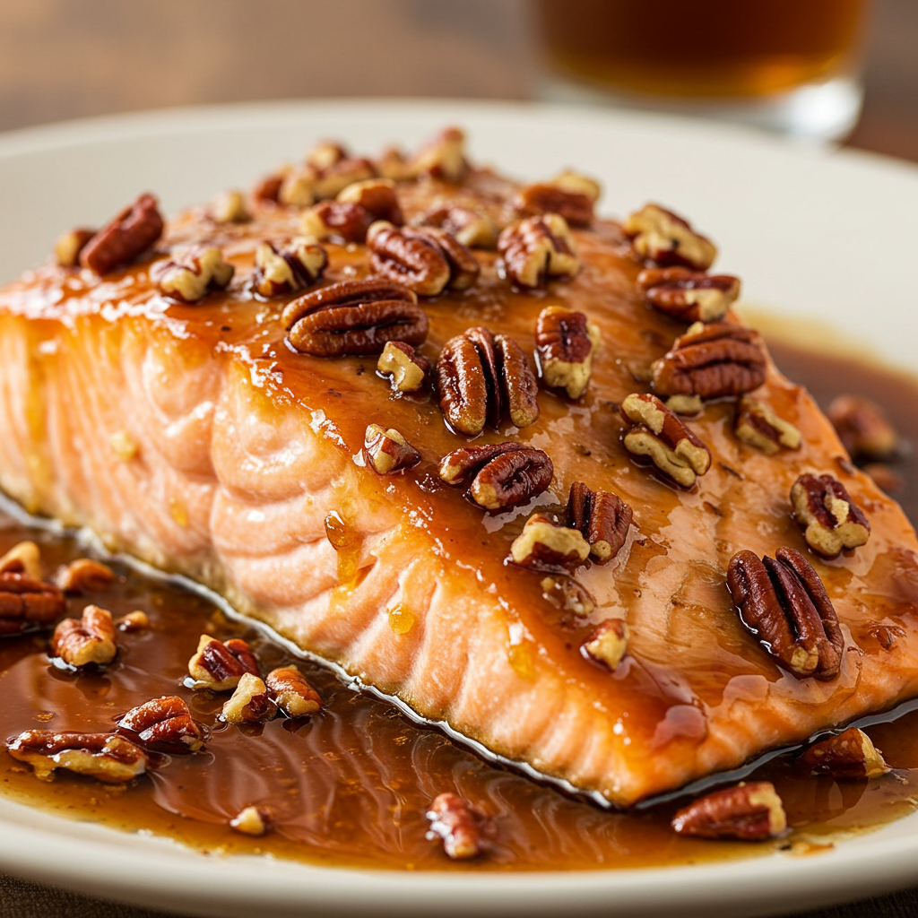 10. Salmón con mantequilla de hierbas y ajo y espárragos