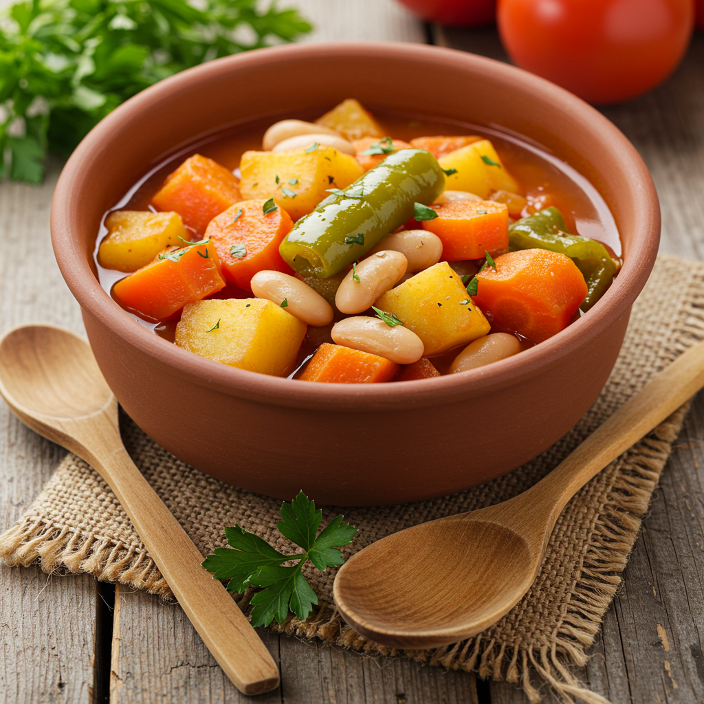 1. Alubias a la Jardinera (Guiso de Verduras)