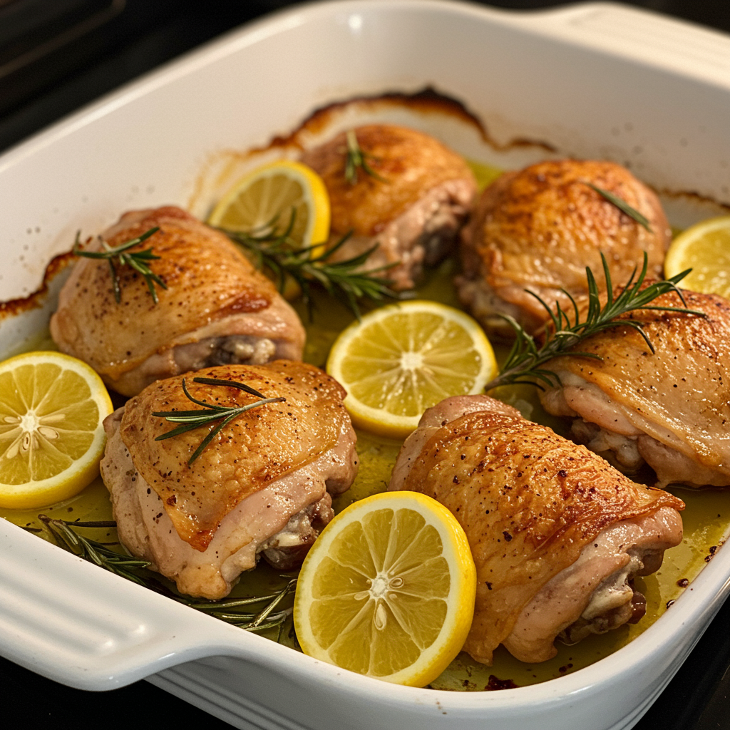 1. Muslitos de Pollo al Horno con Limón y Romero