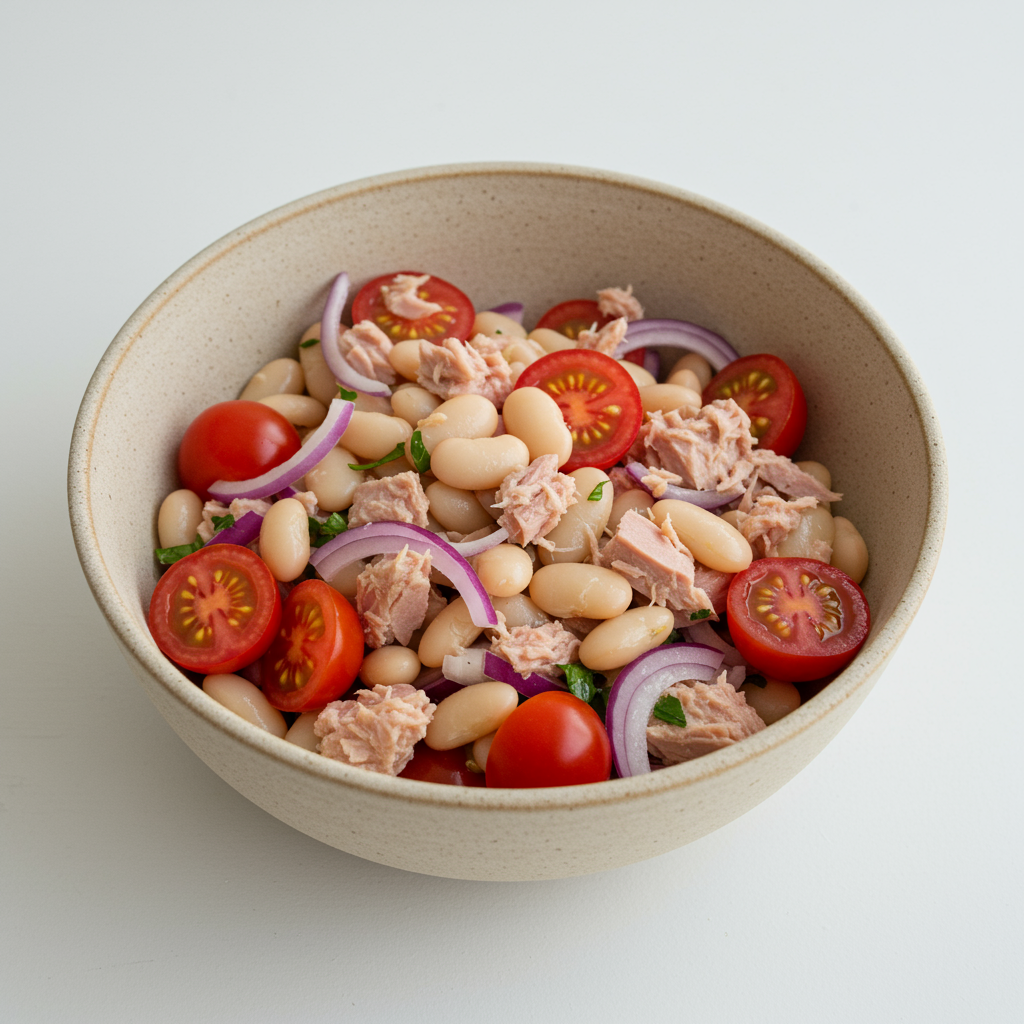 2. Ensalada Fresca de Alubias Blancas y Atún