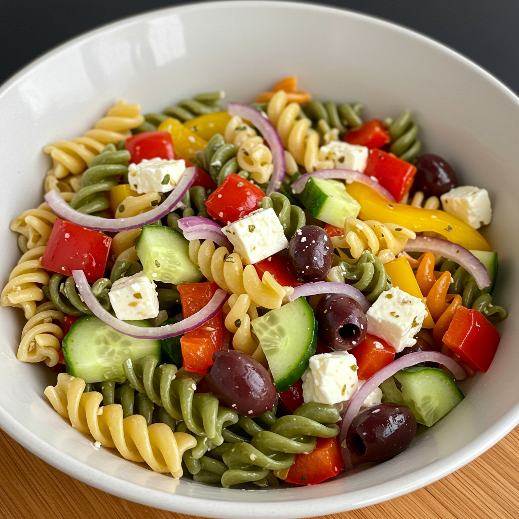 2. Ensalada Griega de Pasta
