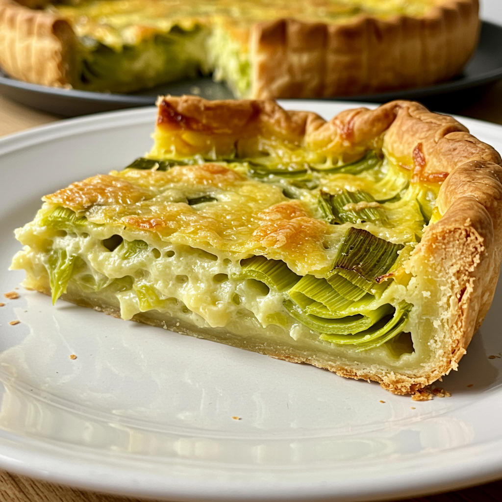 2. Tarta Salada de Puerros y Queso Gruyère