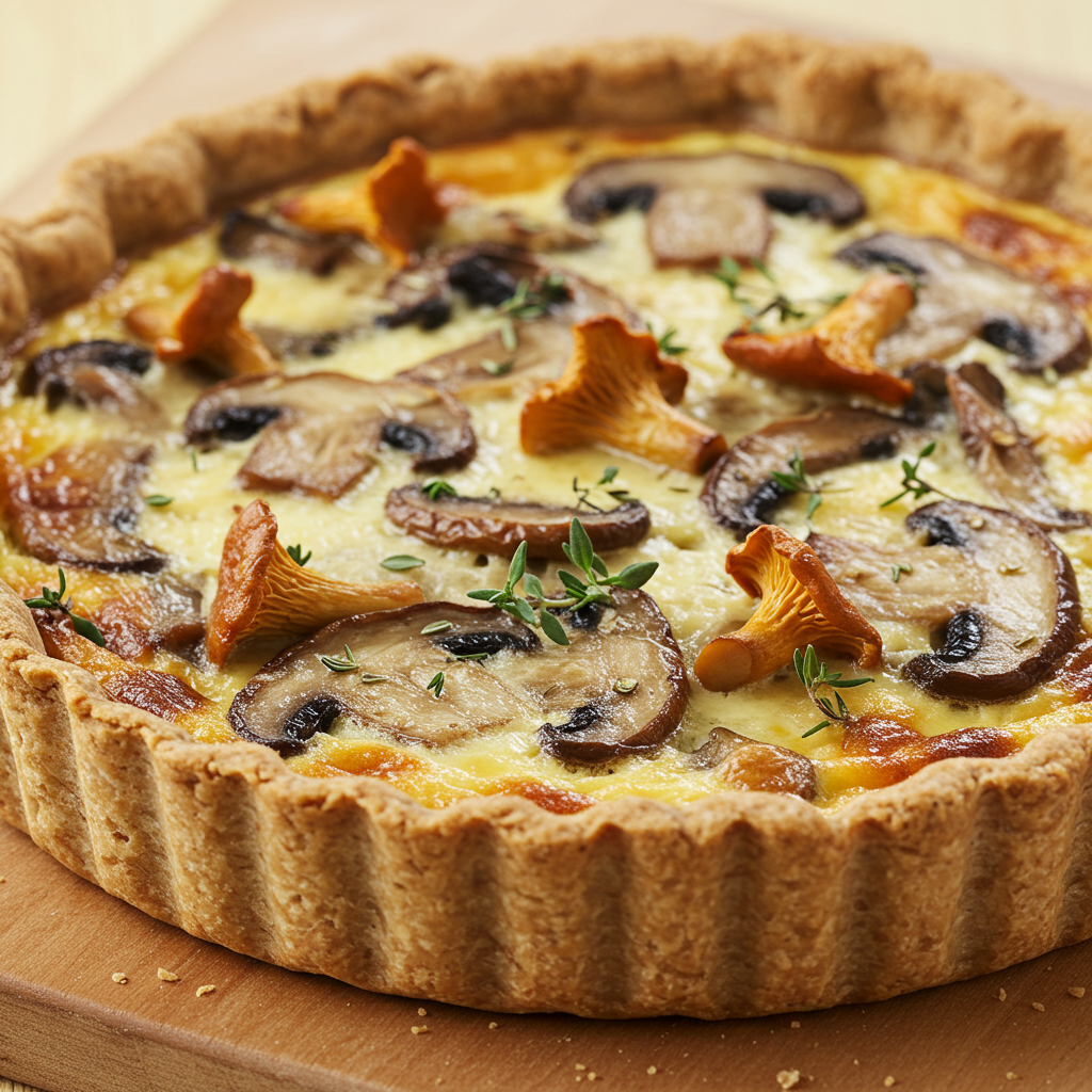 3. Quiche de Champiñones y Tomillo