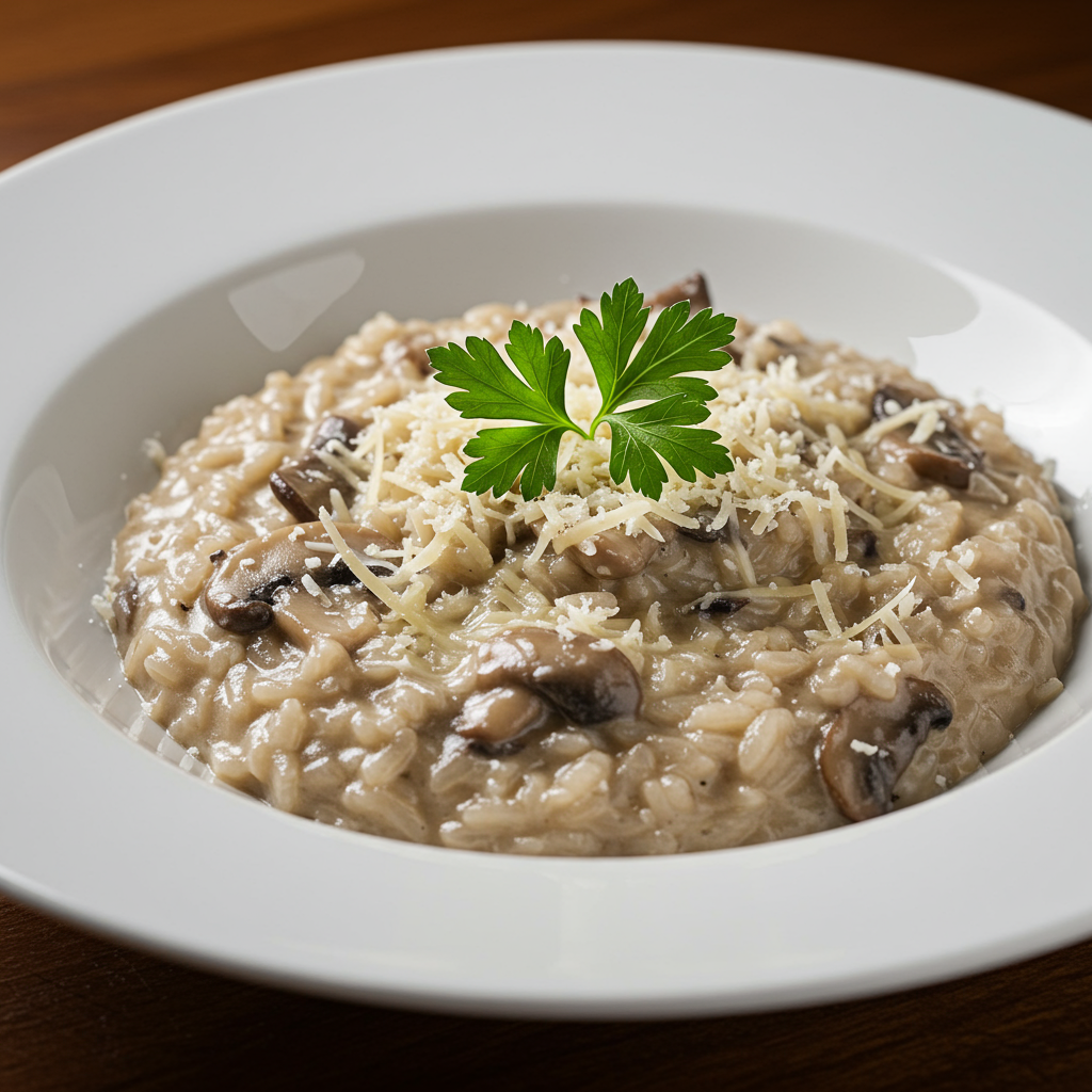 3. Risotto de Champiñones y Parmesano