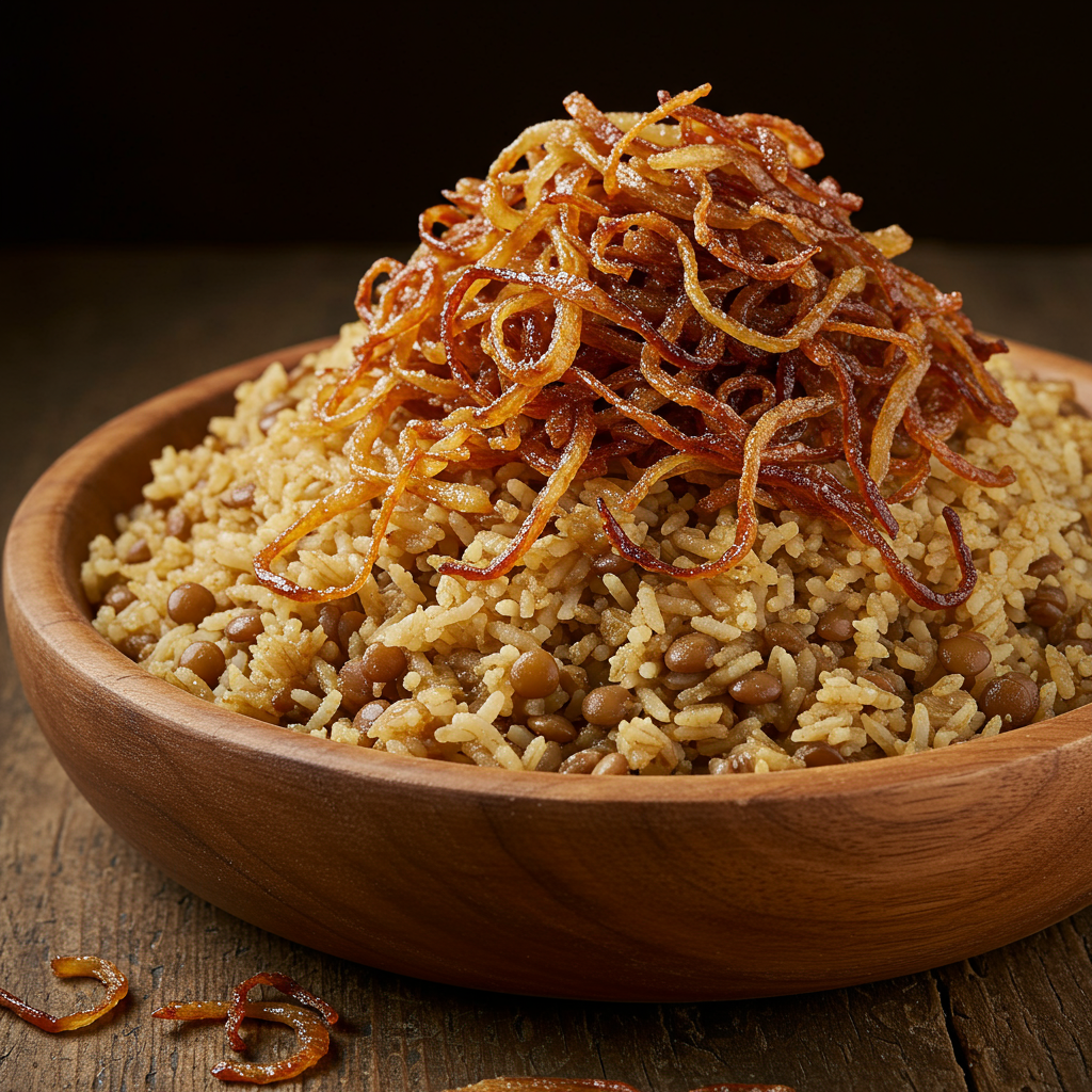 4. Arroz con Lentejas (Mujaddara)
