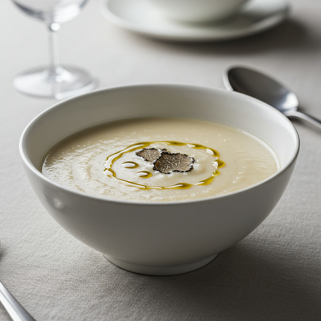 4. Crema de Alubias Blancas con Aceite de Trufa