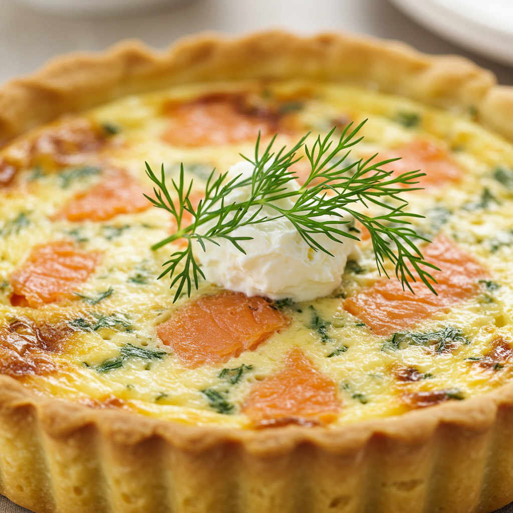 4. Quiche de Salmón Ahumado y Eneldo