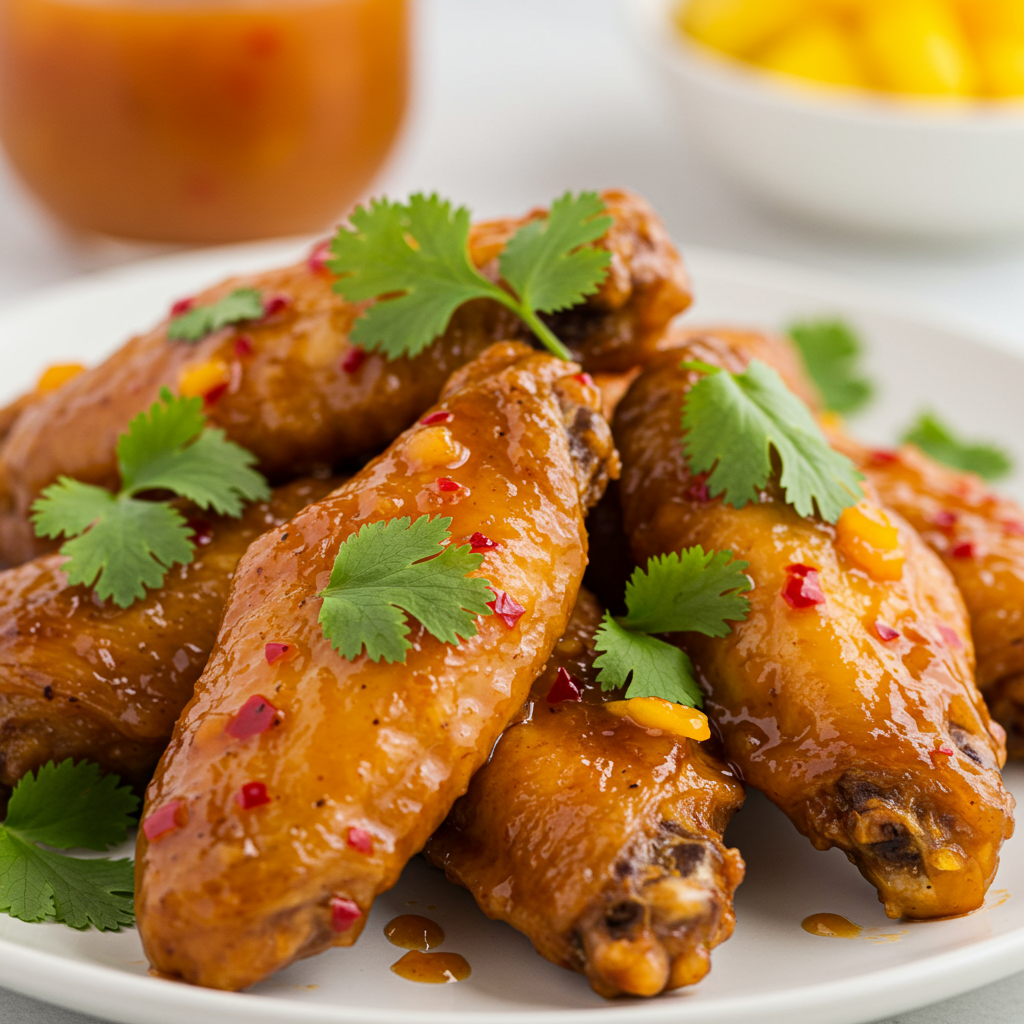 5. Alitas Explosivas de Mango y Habanero