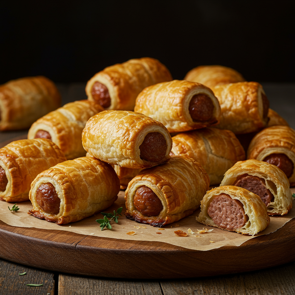 5. Salchichas Envueltas en Hojaldre (Sausage Rolls)