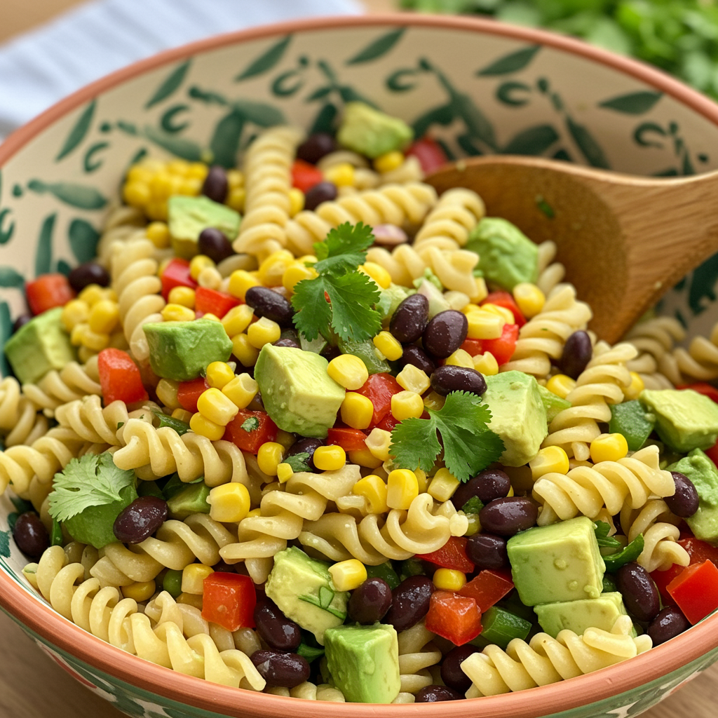 6. Ensalada de Pasta Estilo Mexicano