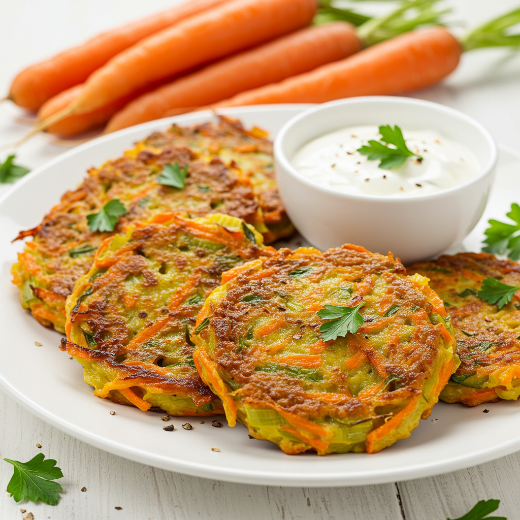 8. Buñuelos de Puerro y Zanahoria