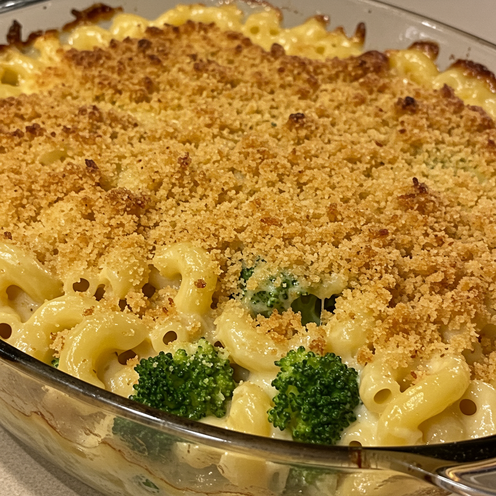 8. Macarrones con Queso y Brócoli al Horno