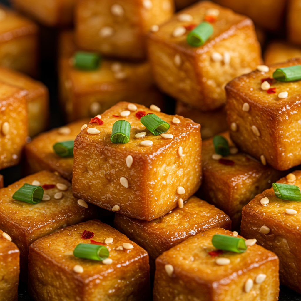 8. Tofu Crujiente Estilo Asiático