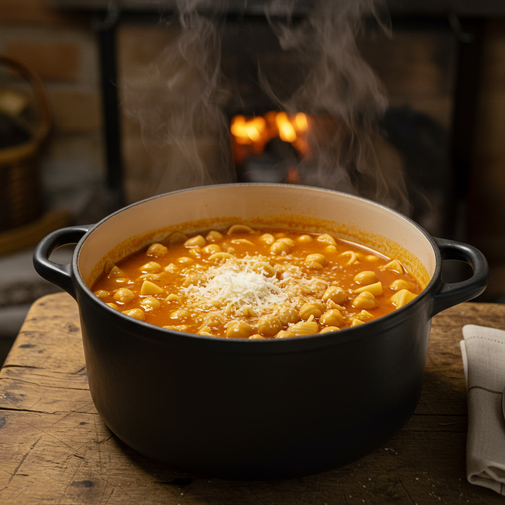 9. Pasta e Ceci (Pasta con Garbanzos)