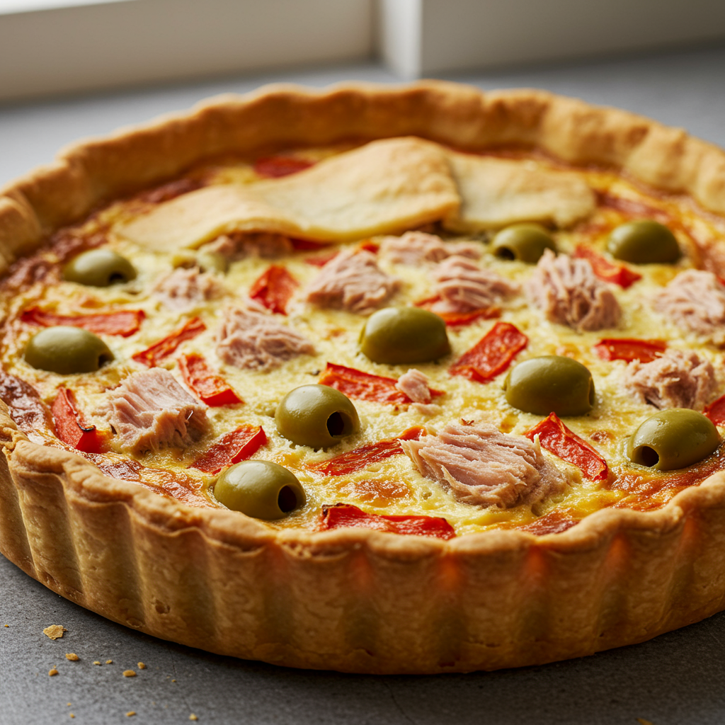 10. Quiche de Atún y Aceitunas