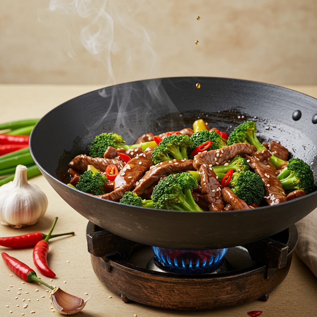 10. Salteado de Ternera y Brócoli estilo Oriental