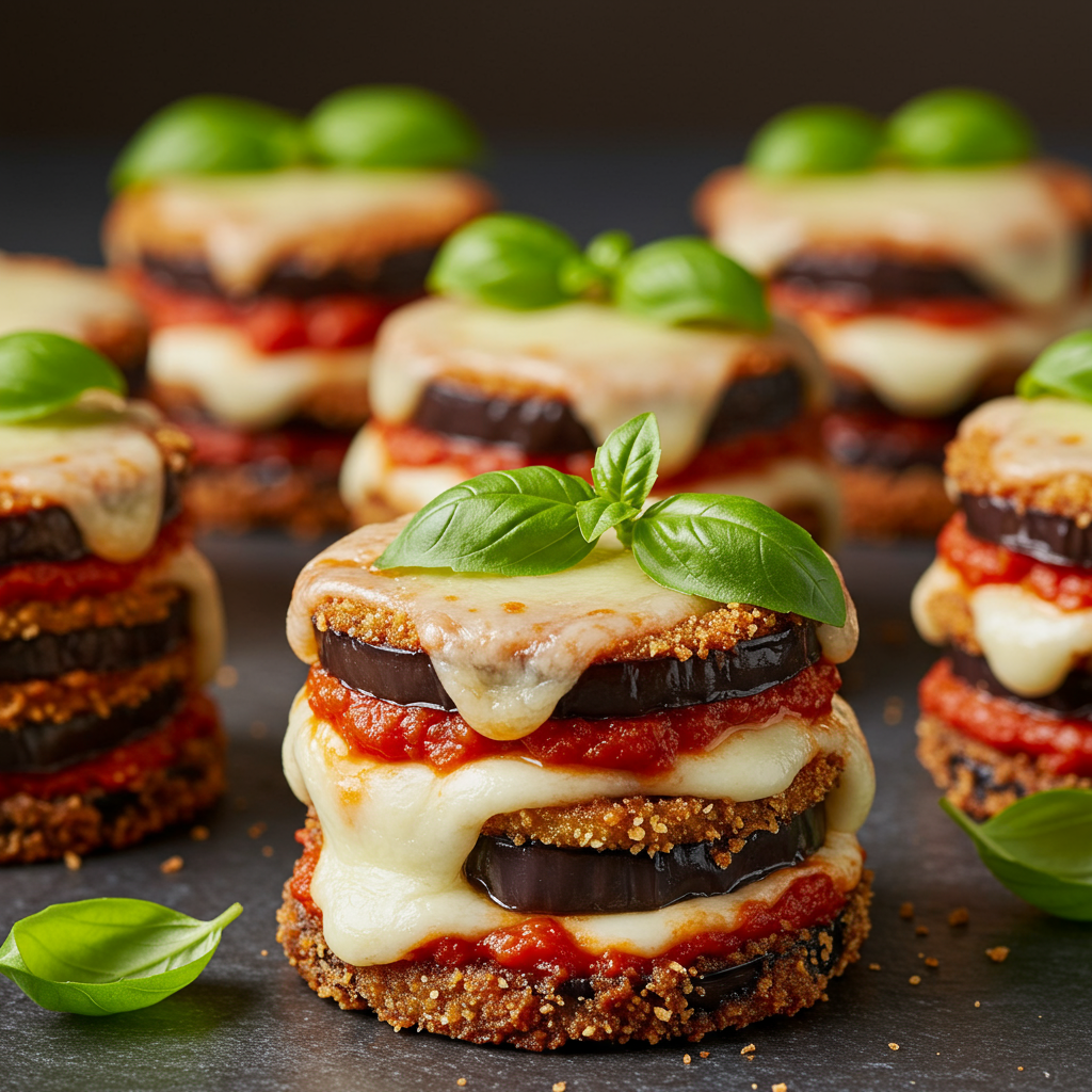 11. Berenjenas a la Parmesana en “Mini” Formato