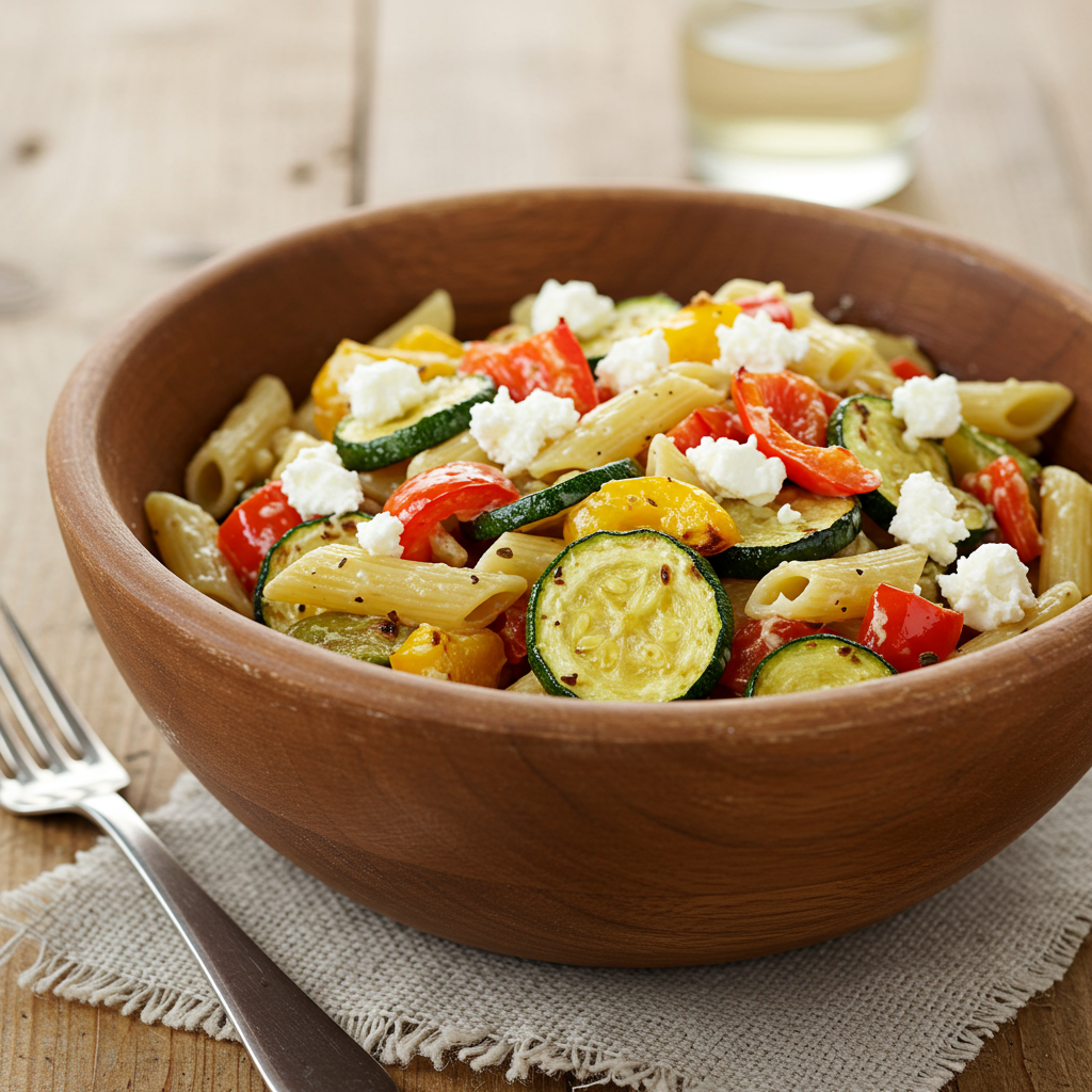 11. Ensalada de Pasta con Verduras Asadas