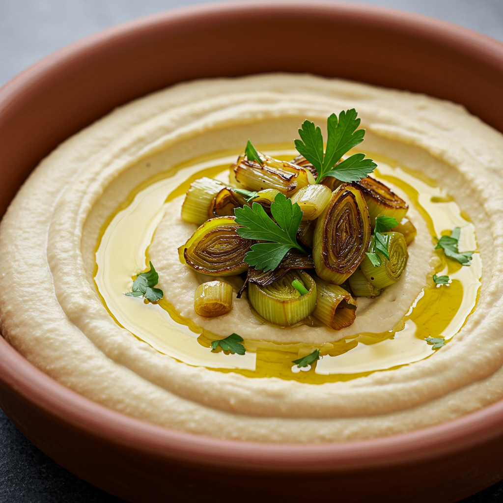 11. Hummus de Puerro Asado