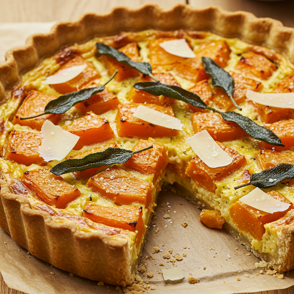 12. Quiche de Calabaza y Salvia