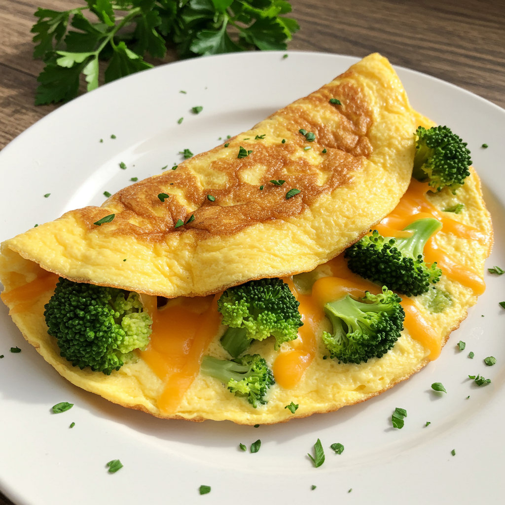 12. Tortilla de Brócoli y Queso Cheddar