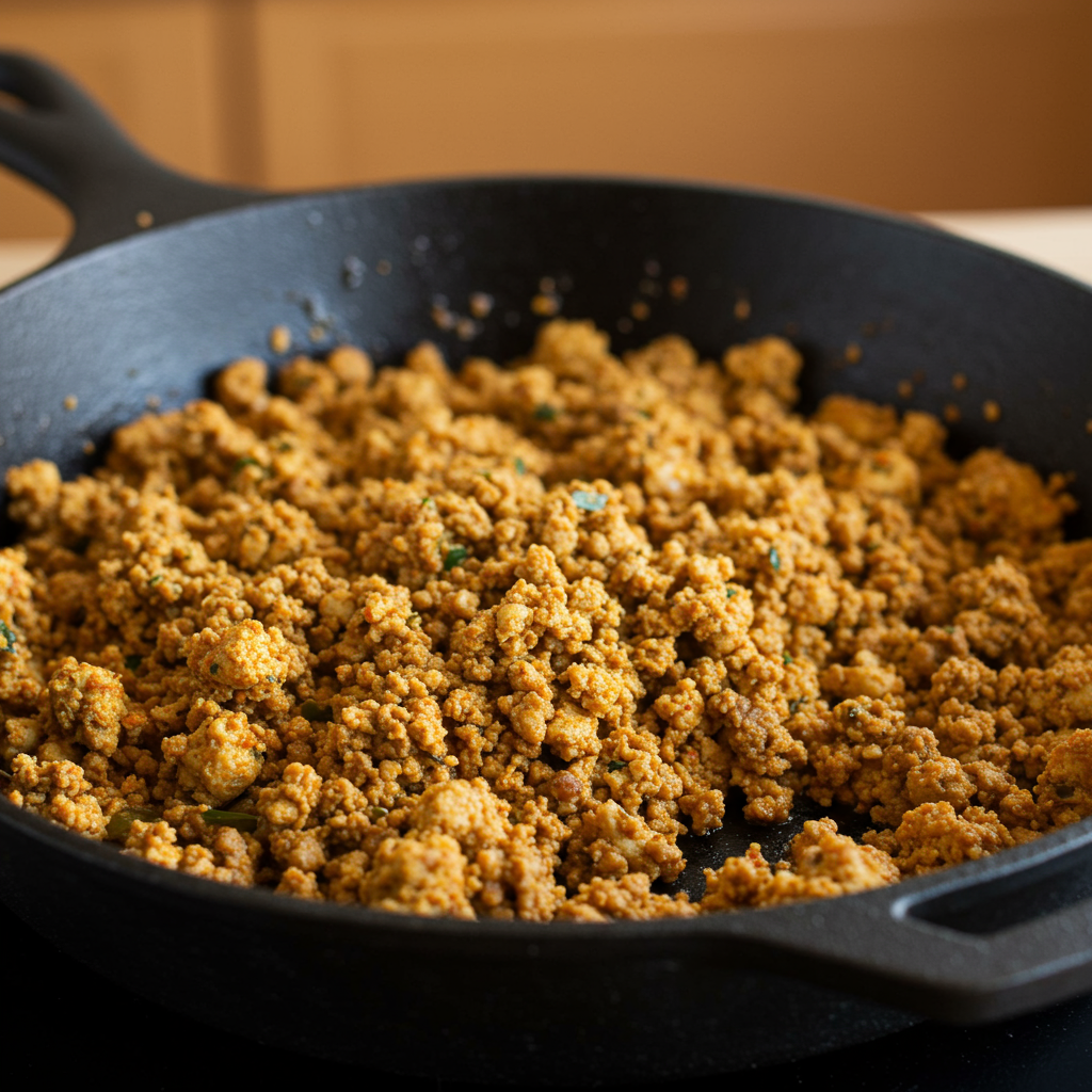 13. “Carne” Molida de Tofu para Boloñesa o Chili