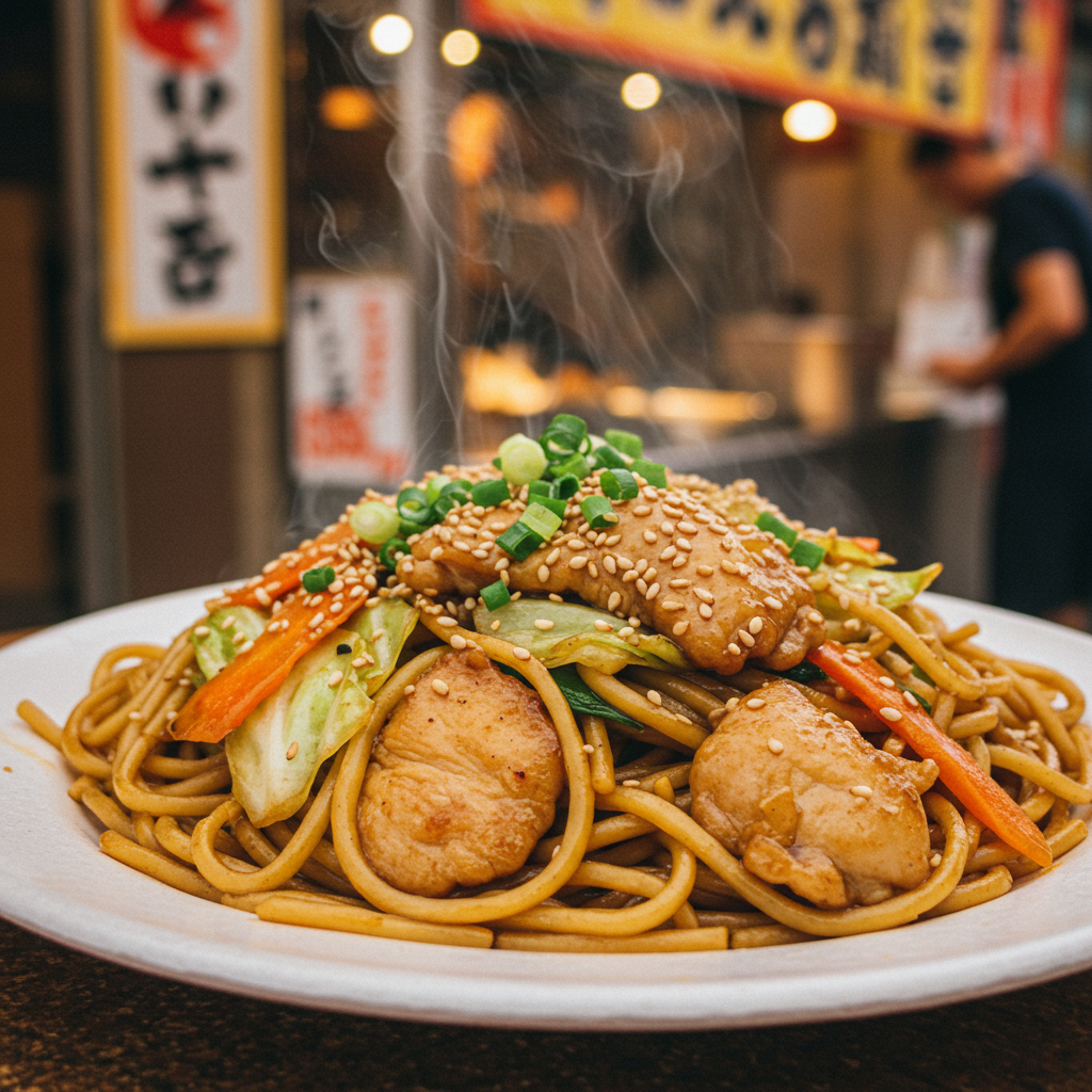 13. Fideos Salteados con Repollo (Estilo Yakisoba)