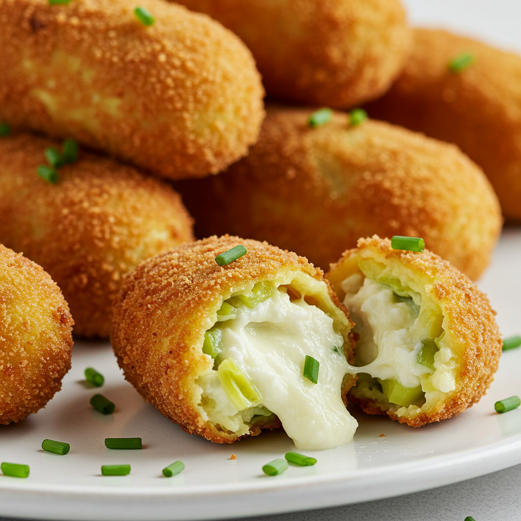 15. Croquetas de Puerro y Queso de Cabra