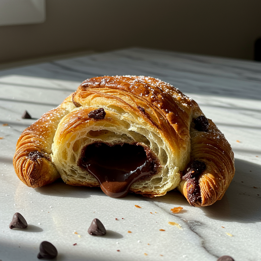 15. Cruasanes de Chocolate Fáciles