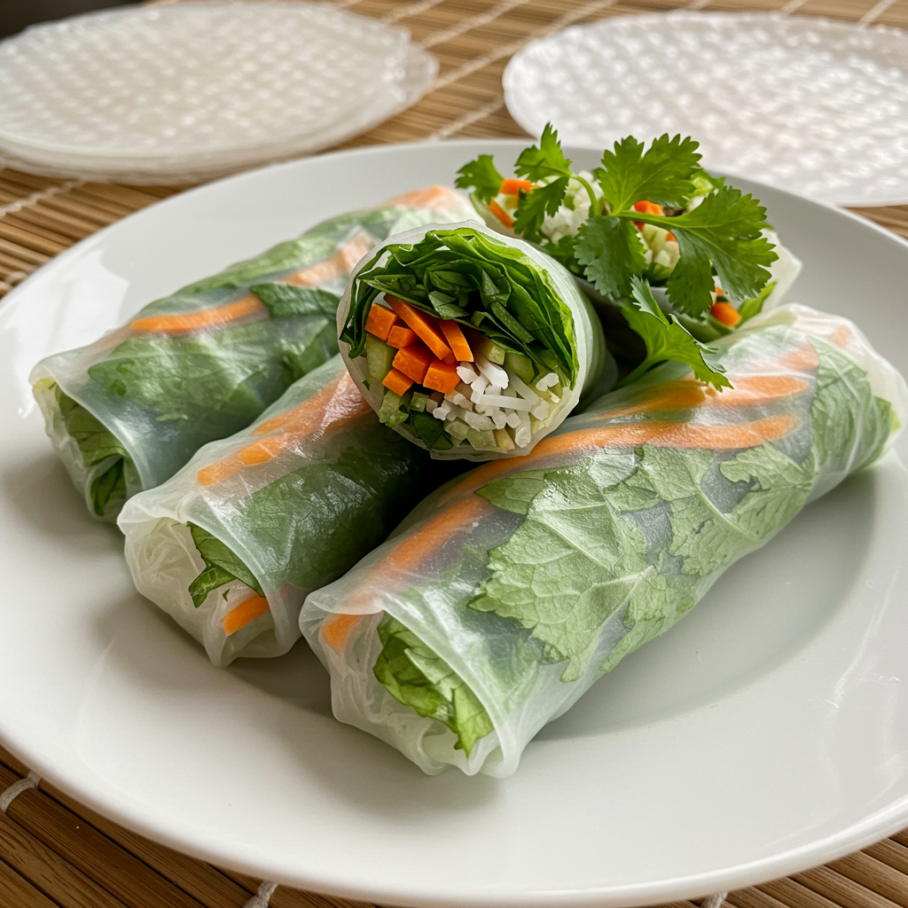 16. Rollitos de Primavera Frescos (Estilo Vietnamita)