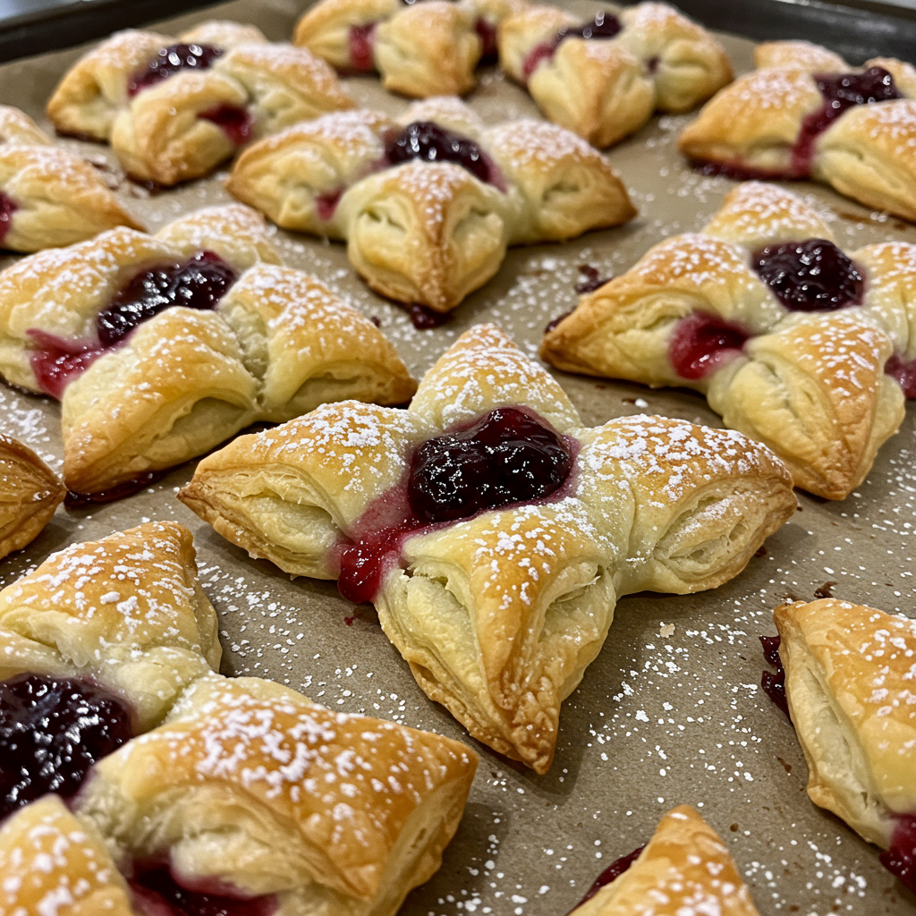 17. Lazos de Hojaldre con Mermelada