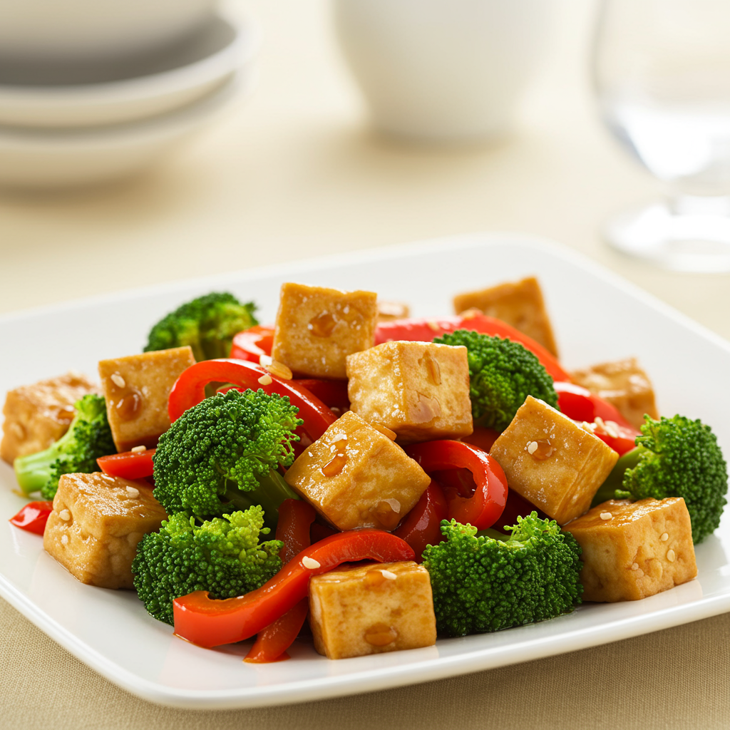 17. Salteado de Brócoli y Tofu con Salsa Teriyaki