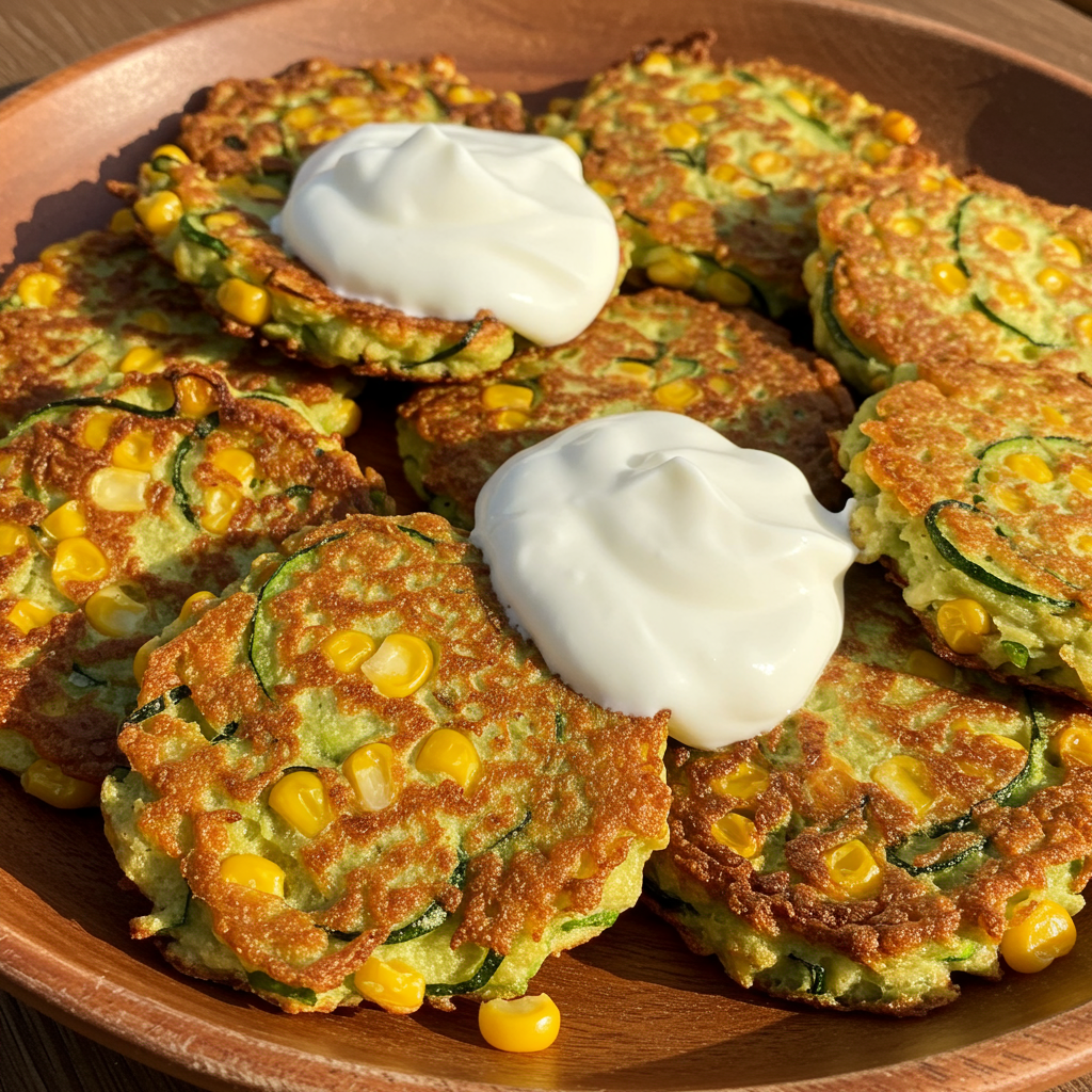 18. Buñuelos de Calabacín y Maíz