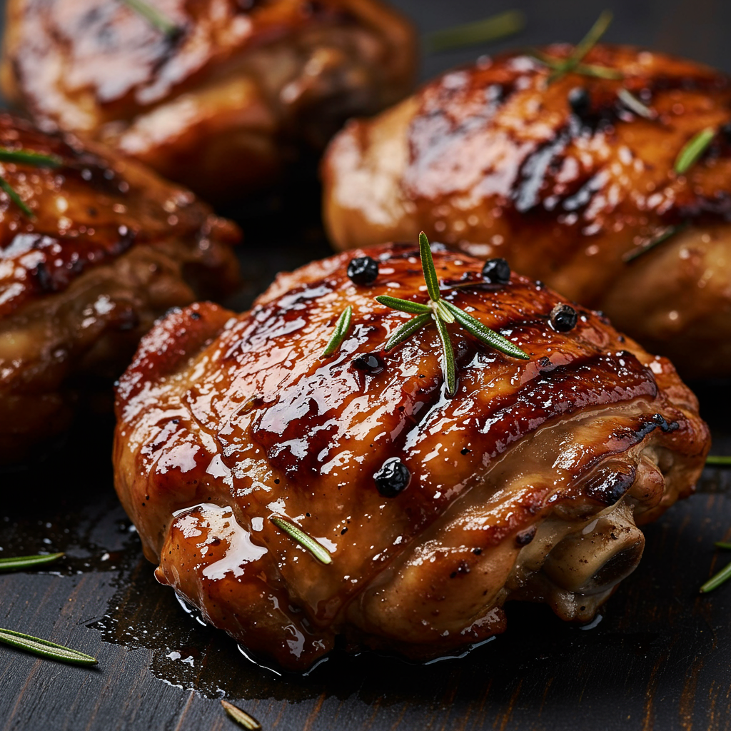 18. Muslitos de Pollo Glaseados con Balsámico y Romero