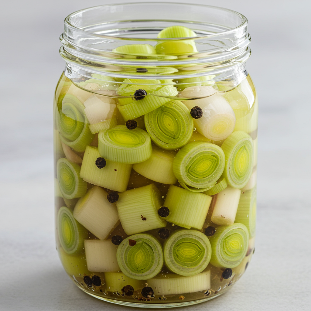 19. Puerros en Escabeche Rápido