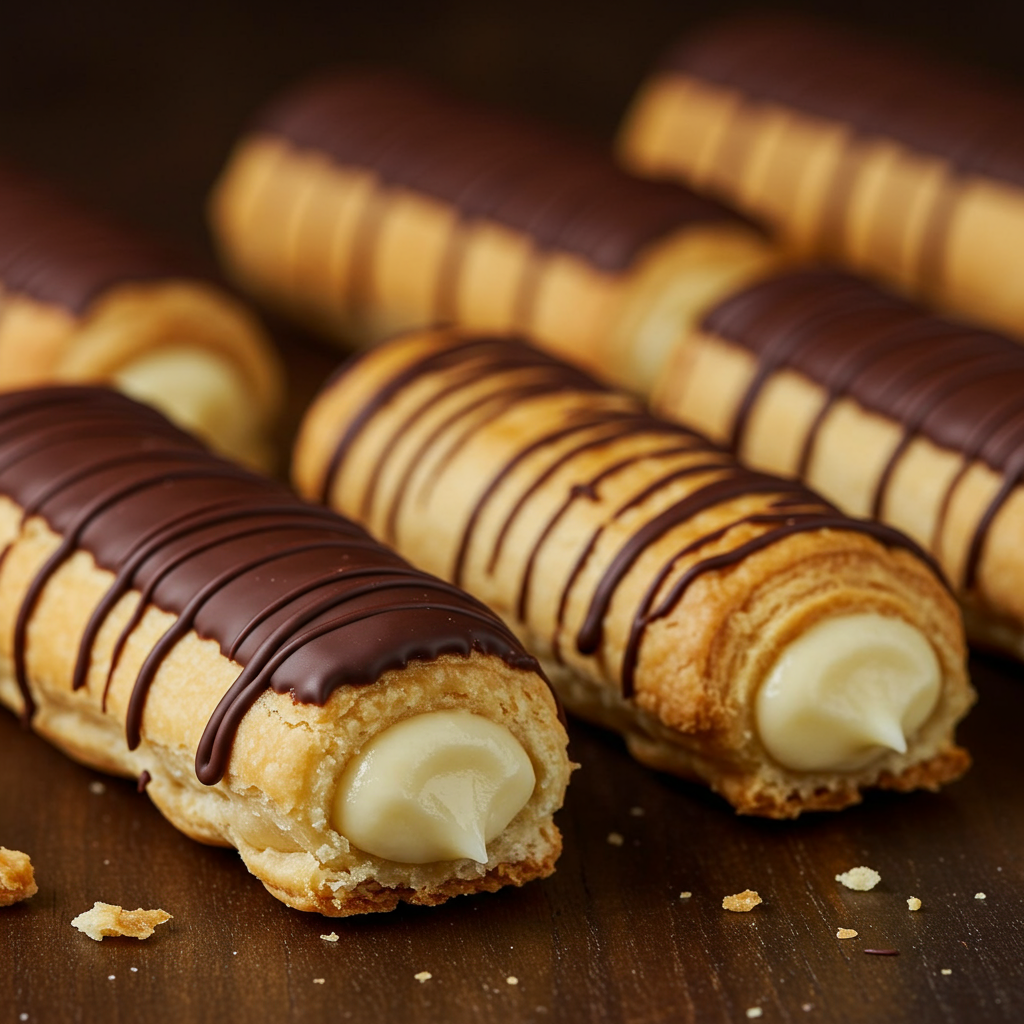 20. Cañas de Crema y Chocolate